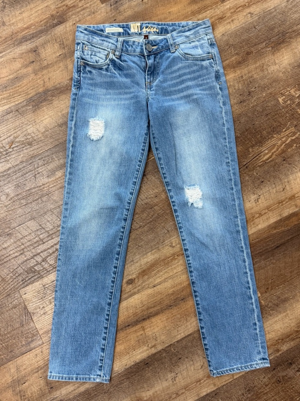 Classic Women's Distressed Blue Jeans